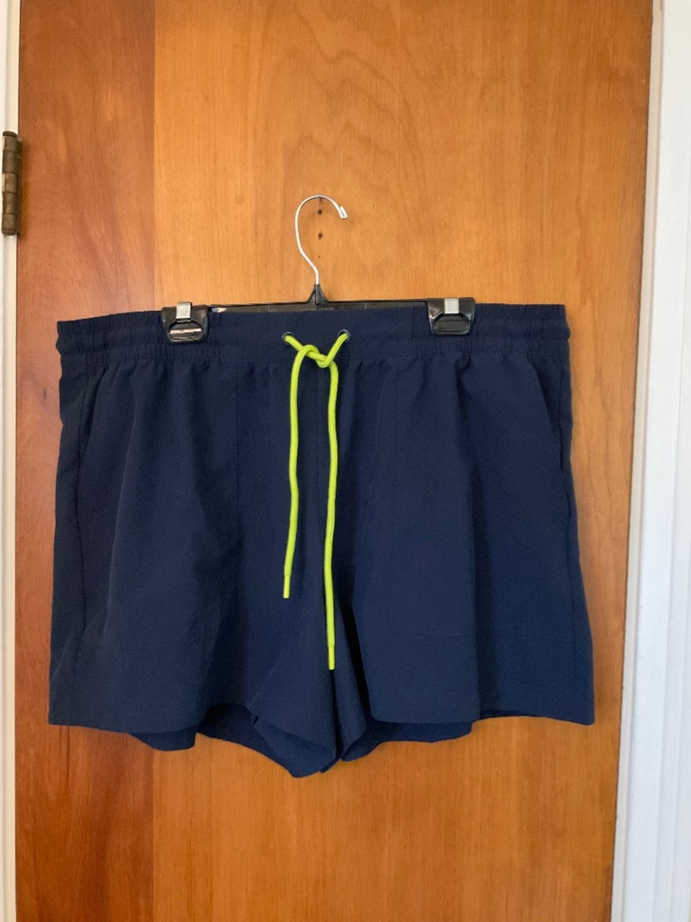 Lou & Grey Shorts Womens Sz XL Navy Blue elastic drawstring waist